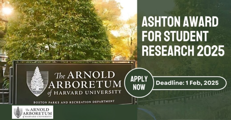 Prix Ashton pour la recherche étudiante 2025