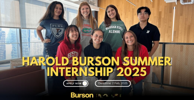 Stage d’été Harold Burson 2025