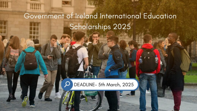 Bourses d’études internationales du gouvernement de l’Irlande 2025