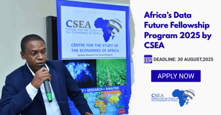 Programme de bourses pour l’avenir des données en Afrique 2025 par la CSEA