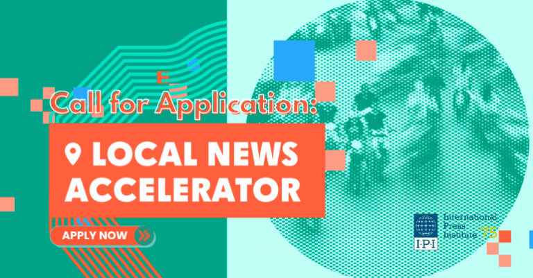 Accélérateur d’actualités locales de l’Institut international de la presse 2025