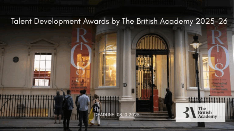 Prix de développement des talents de la British Academy 2025-26