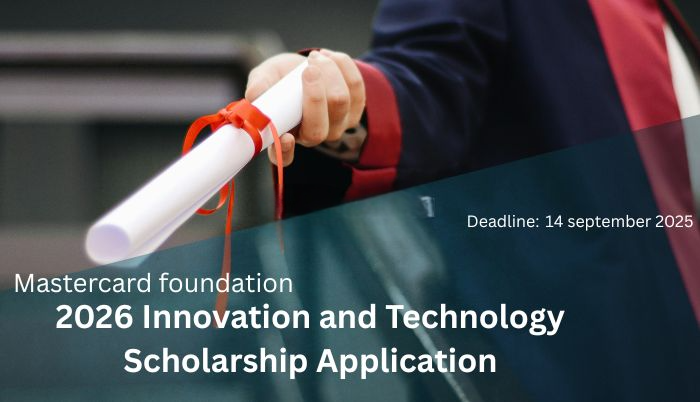 Master card foundation 2026 Bourse d’études pour l’innovation et la technologie