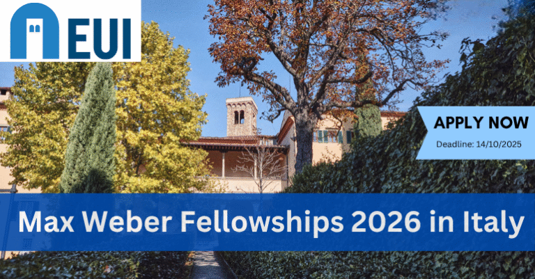Bourses Max Weber 2026 en Italie