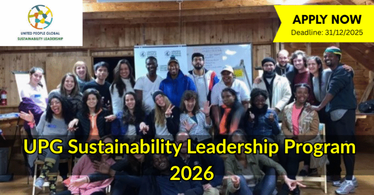 Programme de leadership en matière de durabilité de l’UPG 2026