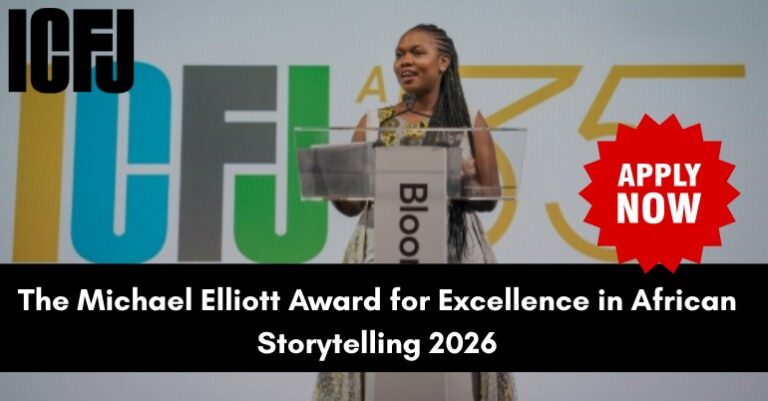 Le prix Michael Elliott pour l’excellence dans la narration africaine 2026