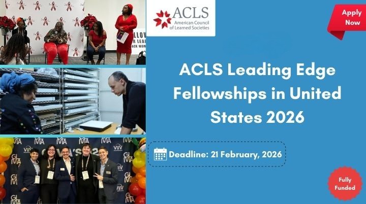 Bourses ACLS Leading Edge aux États-Unis 2026