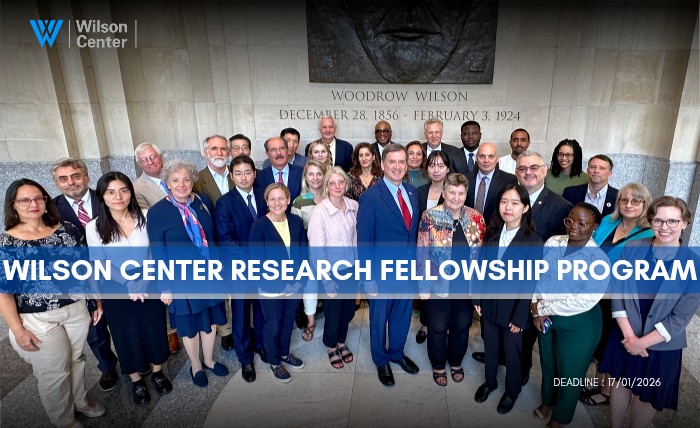 Programme de bourses de recherche du Wilson Center 2026-27