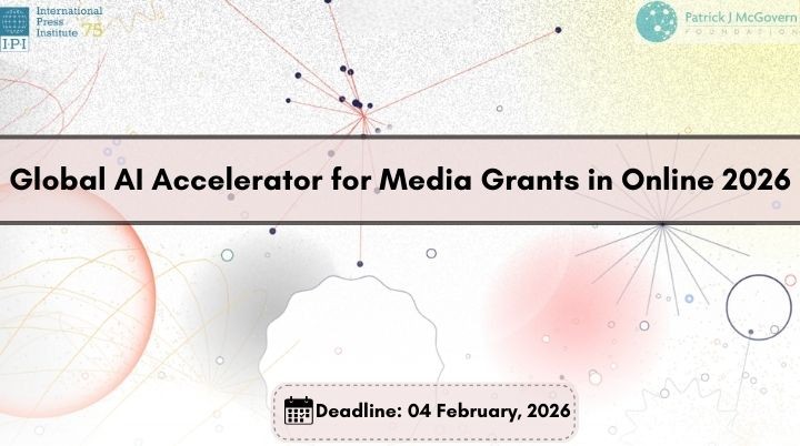 Subvention Global AI Accelerator for Media en ligne 2026