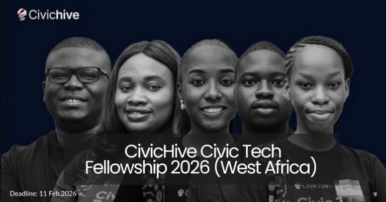 Bourse Civic Tech Civic Fellowship 2026 (Afrique de l’Ouest)