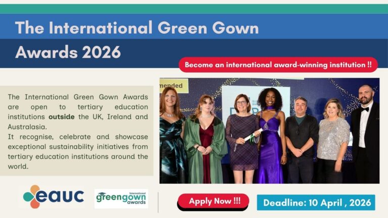 Les Prix internationaux de la toge verte de l’EAUC 2026
