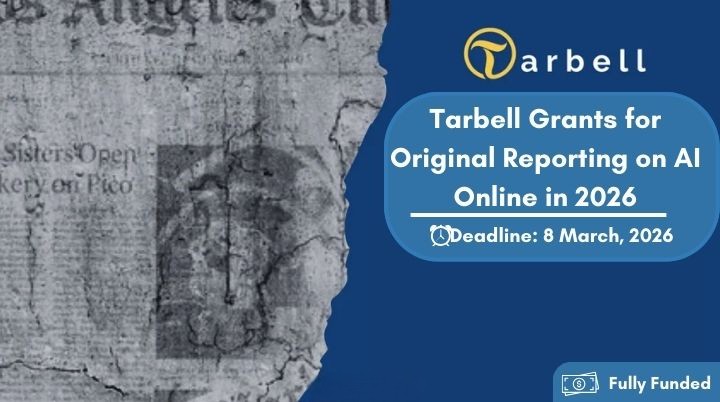 Subventions Tarbell pour un reportage original sur l’IA en ligne en 2026
