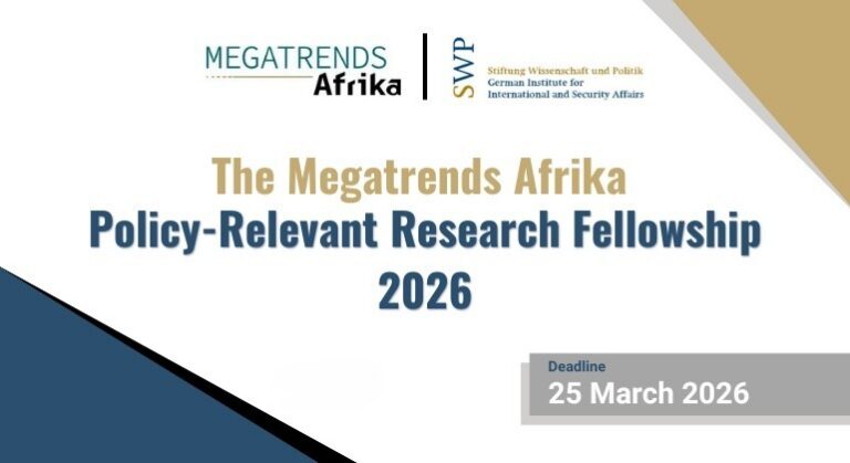 La bourse de recherche Megatrends Afrika Policy-Relevant 2026