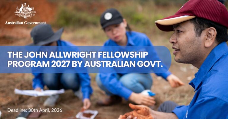 Le programme de bourses John Allwright 2027 par le gouvernement australien