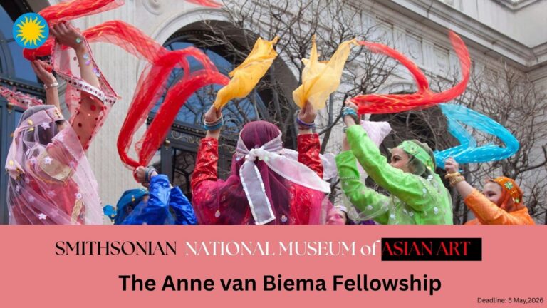 La bourse Anne van Biema de Smothsonian 2026