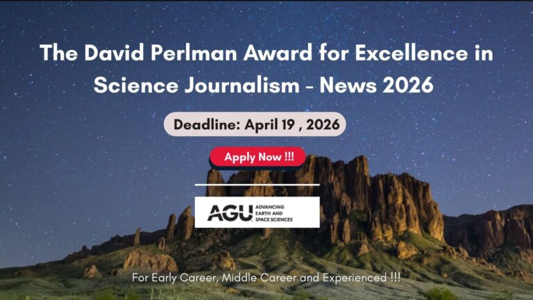 Prix David Perlman pour l’excellence en journalisme scientifique 2026