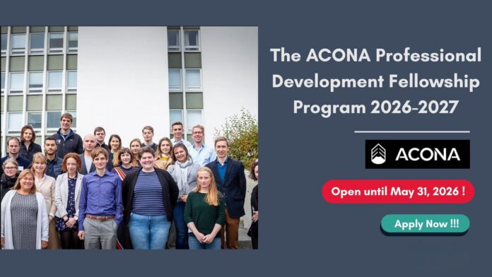 Le programme de bourses de développement professionnel ACONA 2026-2027