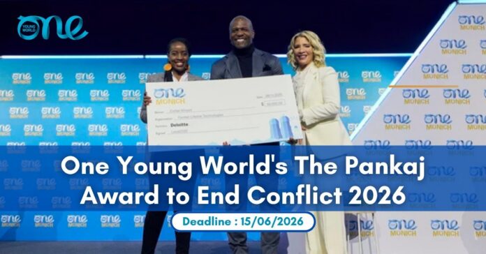 Le prix Pankaj de One Young World pour mettre fin au conflit 2026