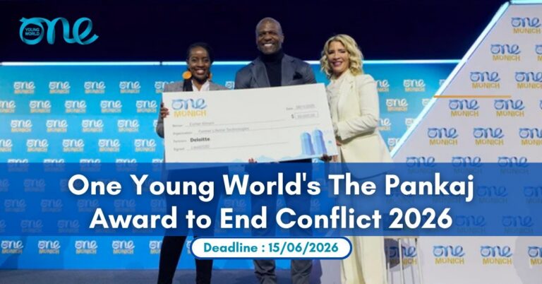 Le prix Pankaj de One Young World pour mettre fin au conflit 2026