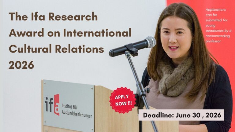 Prix de recherche IFA sur les relations culturelles internationales 2026