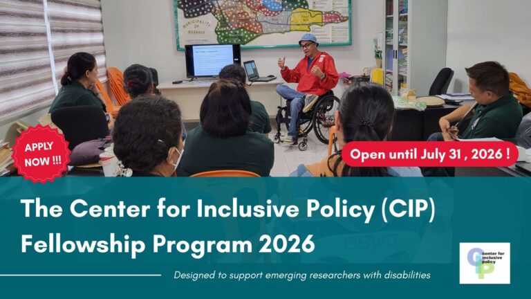 Programme de bourses du Center for Inclusive Policy (CIP) 2026