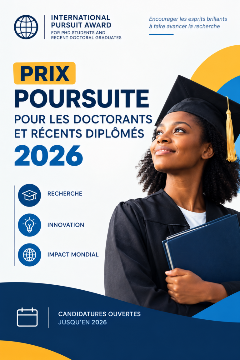 Prix International Pursuit pour les doctorants et les récents doctorants 2026
