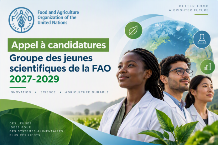 Appel à candidatures – Groupe des jeunes scientifiques de la FAO 2027-2029