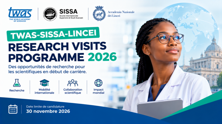 Programme de visites de recherche TWAS-SISSA-Lincei 2026
